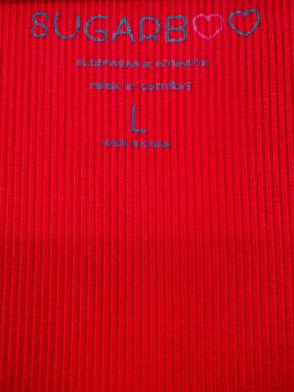 Sugarboo Sleep Red Teddy Graphic Crop Top - Picture 2 of 4